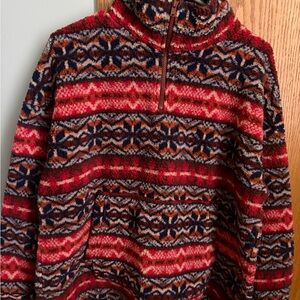Women’s multicolor fleece
Like new 
American Eagle